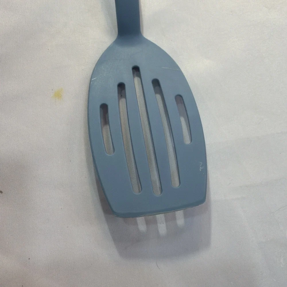 Pampered‎ Chef VTG Blue Nylon Slotted Spatula Turner Heat Resistant 13